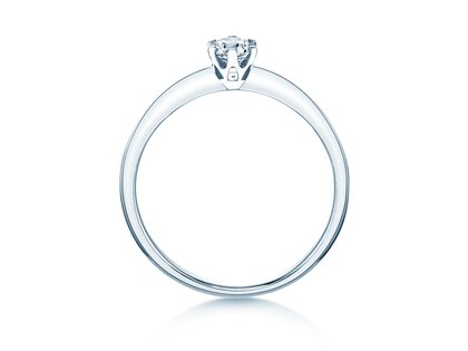 Anillo de compromiso The One en 14K oro blanco con diamante 0,25ct H/SI