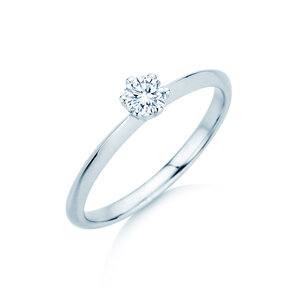 Anillo de compromiso The One en 14K oro blanco con diamante 0,25ct H/SI