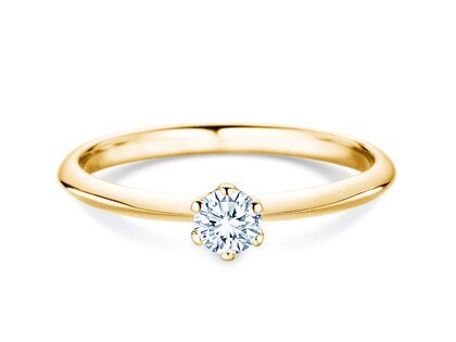 Anillo de compromiso The One en 14K oro amarillo con diamante 0,25ct G/SI