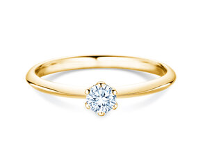 Anillo de compromiso The One en 14K oro amarillo con diamante 0,25ct G/SI