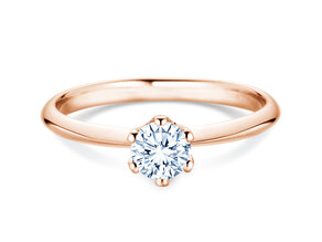 Anillo de compromiso The One en oro rosa
