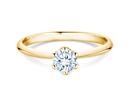 Anillo de compromiso The One en oro amarillo