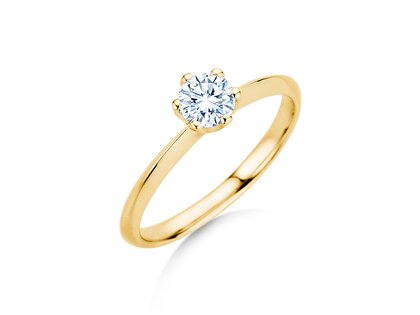 Anillo de compromiso The One en oro amarillo