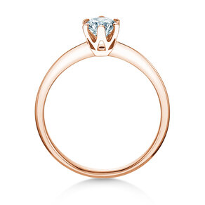 Anillo de compromiso The One en oro rosa