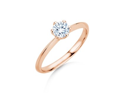 Anillo de compromiso The One en oro rosa