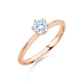 Anillo de compromiso The One en oro rosa