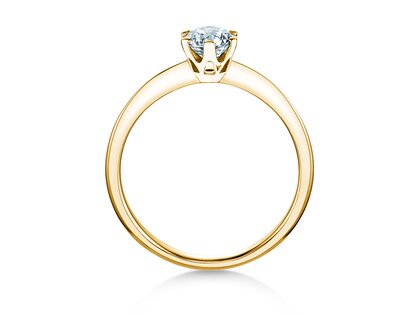 Anillo de compromiso The One en 18K oro amarillo con diamante 0,60ct G/IF