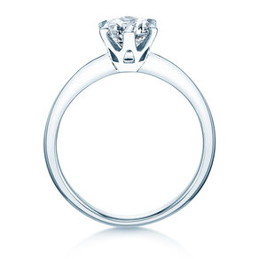 Anillo de compromiso The One en 9K oro blanco con diamante 1,00ct H/SI