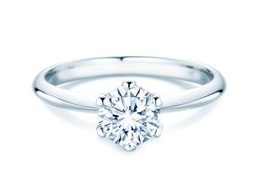 Anillo de compromiso The One en 9K oro blanco con diamante 1,00ct H/SI