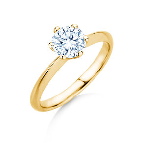 Anillo de compromiso The One en 9K oro amarillo con diamante 1,50ct G/SI