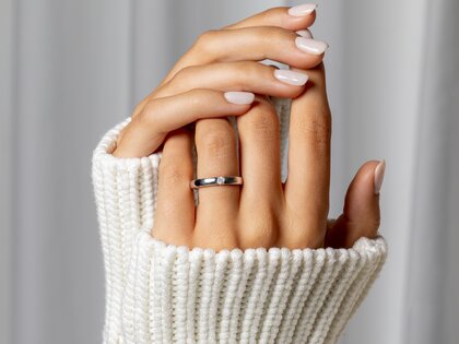 Anillo de compromiso Destiny en plata 925/- con diamante 0,10ct H/SI