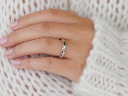 Anillo de compromiso Destiny en plata 925/- con diamante 0,10ct H/SI