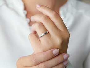 Anillo de compromiso Destiny en plata 925/- con diamante 0,10ct H/SI