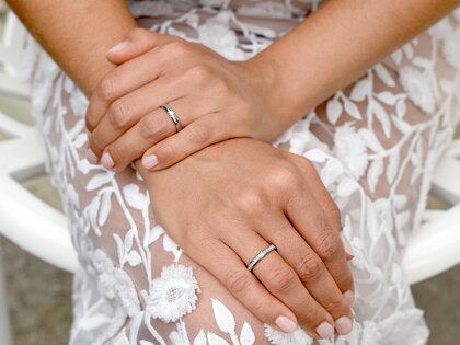 Anillo de compromiso Destiny en plata 925/- con diamante 0,10ct H/SI