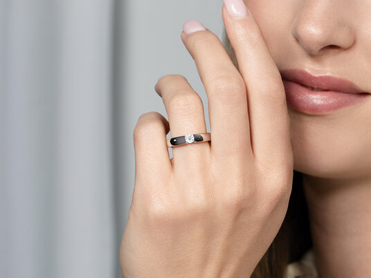 Anillo de compromiso Destiny en plata 925/-