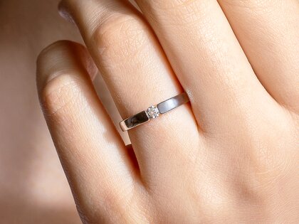Anillo de compromiso Infinity Petite