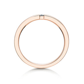 Anillo de compromiso Infinity en 14K oro rosa con diamante 0,03ct G/SI