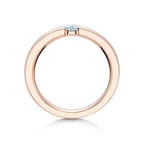 Anillo de compromiso Infinity en 18K oro rosa con diamante 0,15ct G/SI