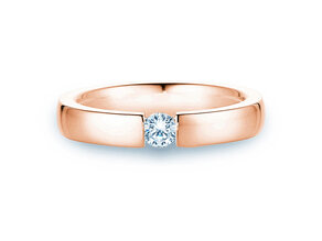 Anillo de compromiso Infinity en 14K oro rosa con diamante 0,20ct H/SI