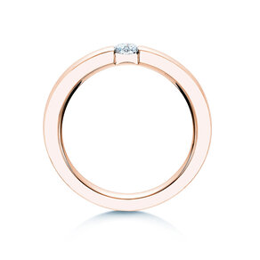 Anillo de compromiso Infinity en 14K oro rosa con diamante 0,20ct H/SI