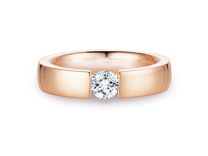 Anillo de compromiso Infinity en 18K oro rosa con diamante 0,50ct G/SI