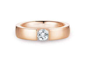 Anillo de compromiso Infinity en 18K oro rosa con diamante 0,50ct G/SI