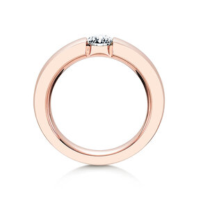 Anillo de compromiso Infinity en 18K oro rosa con diamante 0,50ct G/SI