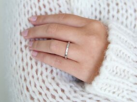 Anillo de compromiso Infinity en plata 925/- con diamante 0,03ct G/SI