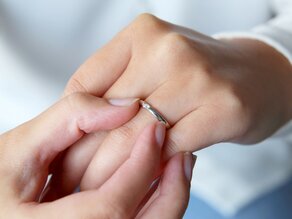 Anillo de compromiso Italic en plata 925/- con diamante 0,03ct G/IF
