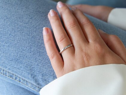 Anillo de compromiso Italic en plata 925/- con diamante 0,03ct G/IF