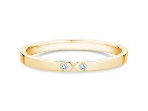 Anillo de compromiso Serenity Diamond en 9K oro amarillo con diamantes 0,02ct G/SI