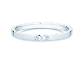 Anillo de compromiso Serenity Diamond en 9K oro blanco con diamantes 0,02ct G/SI