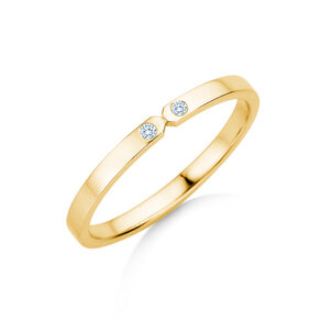 Anillo de compromiso Serenity Diamond en 9K oro amarillo con diamantes 0,02ct G/SI