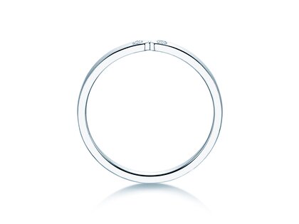 Anillo de compromiso Serenity Diamond en 9K oro blanco con diamantes 0,02ct G/SI