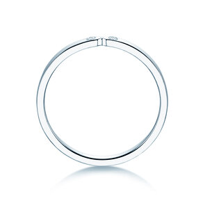 Anillo de compromiso Serenity Diamond en 9K oro blanco con diamantes 0,02ct G/SI