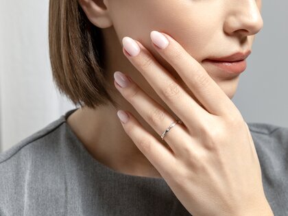Anillo de compromiso Serenity Diamond en 9K oro blanco con diamantes 0,02ct G/SI