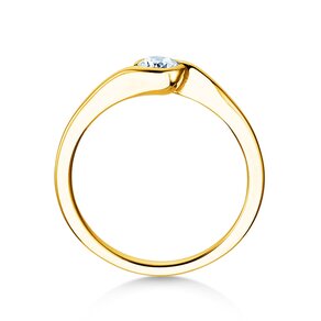 Anillo de compromiso Touch en oro amarillo