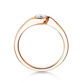 Anillo de compromiso Touch en oro rosa