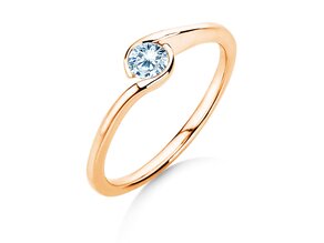 Anillo de compromiso Touch en oro rosa