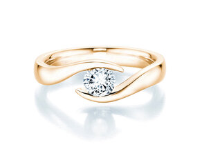 Anillo de compromiso Twist en 18K oro amarillo con diamante 0,50ct G/SI