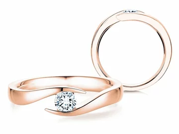 muy agradable retirarse Egoísmo Anillos de compromiso oro rosa y diamante - la moda del año