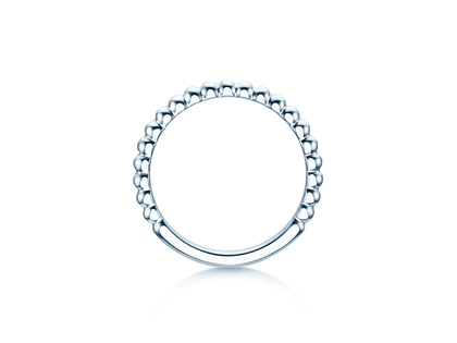 Anillo de compromiso Beads en plata 925/- pulido
