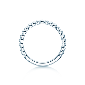 Anillo de compromiso Beads en plata 925/- pulido