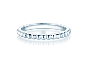 Anillo de compromiso Beads en plata 925/- pulido
