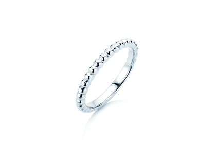 Anillo de compromiso Beads en plata 925/- pulido