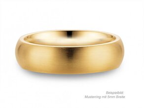 Anillo para hombre Classic 2,5mm en 9K oro amarillo mate