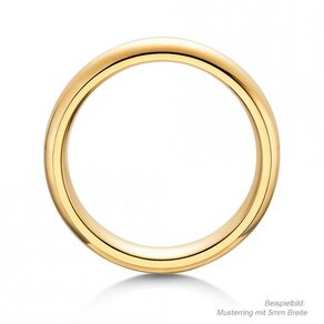 Anillo para hombre Classic 3mm en 14K oro amarillo pulido