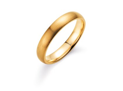 Anillo para hombre Classic 3,5mm en 18K oro amarillo mate