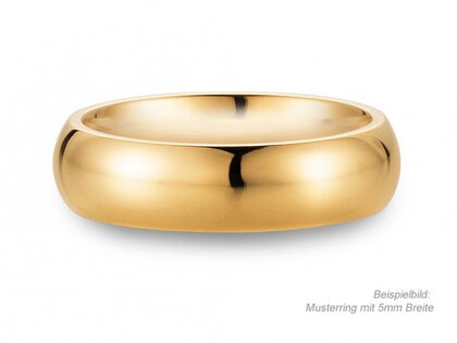 Anillo para hombre Classic 5mm en 18K oro amarillo pulido