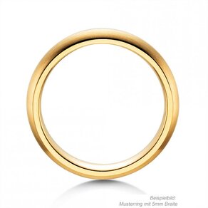 Anillo para hombre Classic 6,5mm en 18K oro amarillo mate